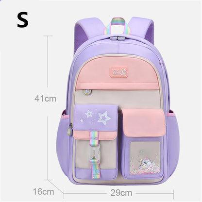 Children School Bags For Girls Kids Satchel Primary Orthopedic School Backpacks Princess Backpack Schoolbag knapsack Sac Mochila
