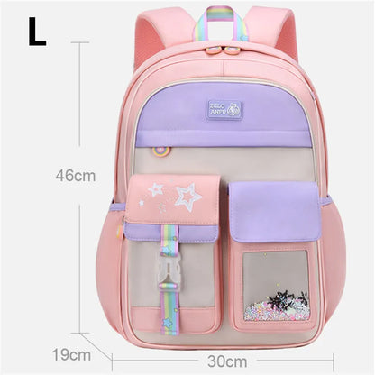 Children School Bags For Girls Kids Satchel Primary Orthopedic School Backpacks Princess Backpack Schoolbag knapsack Sac Mochila