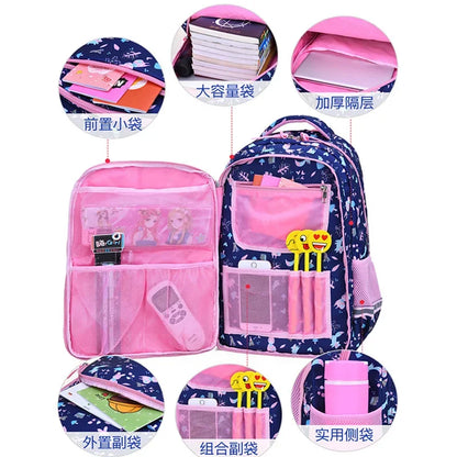 Children School Bags Girls Kids book bag Primary Orthopedic school backpack princess Backpack schoolbag kids Mochila Infantil