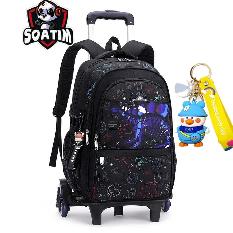 Children School Bags With Wheel Mochila Kids Backpacks Trolley Luggage For Girls Boys backpack Escolar Backbag Schoolbag
