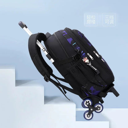 Children School Bags With Wheel Mochila Kids Backpacks Trolley Luggage For Girls Boys backpack Escolar Backbag Schoolbag