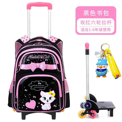 Children School Bags With Wheels Mochilas Kids Backpacks Trolley Luggage Girls school backpack bookbag kids Schoolbags