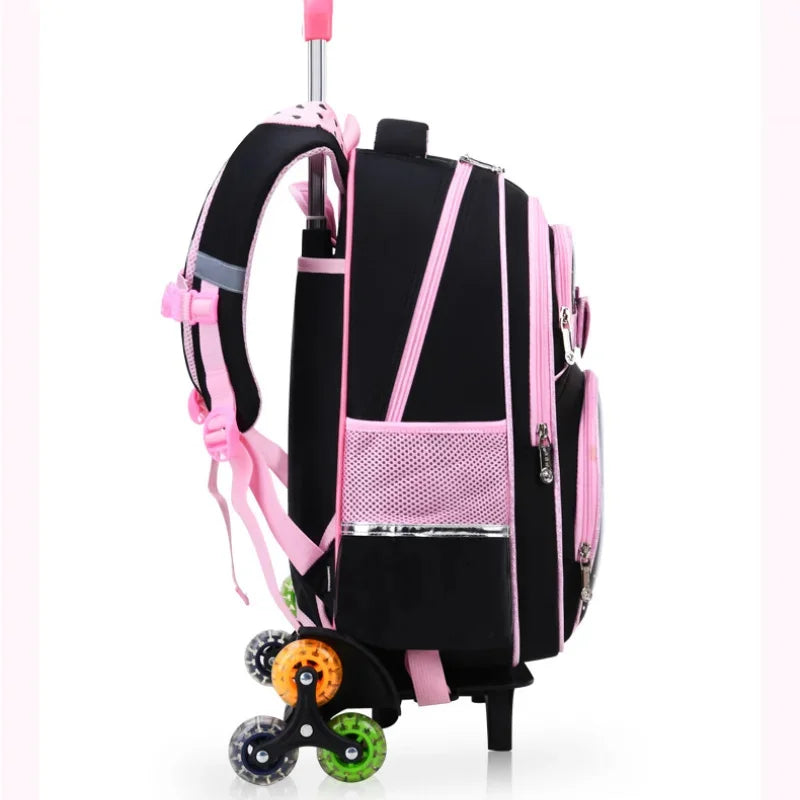 Children School Bags With Wheels Mochilas Kids Backpacks Trolley Luggage Girls school backpack bookbag kids Schoolbags