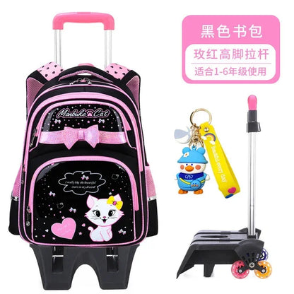 Children School Bags With Wheels Mochilas Kids Backpacks Trolley Luggage Girls school backpack bookbag kids Schoolbags