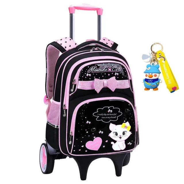 Children School Bags With Wheels Mochilas Kids Backpacks Trolley Luggage Girls school backpack bookbag kids Schoolbags