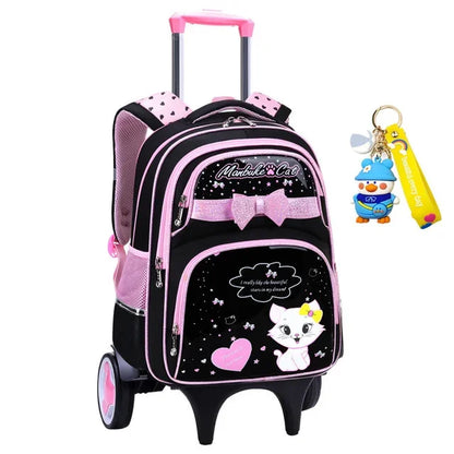 Children School Bags With Wheels Mochilas Kids Backpacks Trolley Luggage Girls school backpack bookbag kids Schoolbags