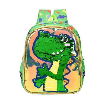 Children Sequins Cartoon Bookbag Kids Travel Backpack Glitter Mermaid Dinosaur SchoolBags for Kindergarten Primary School