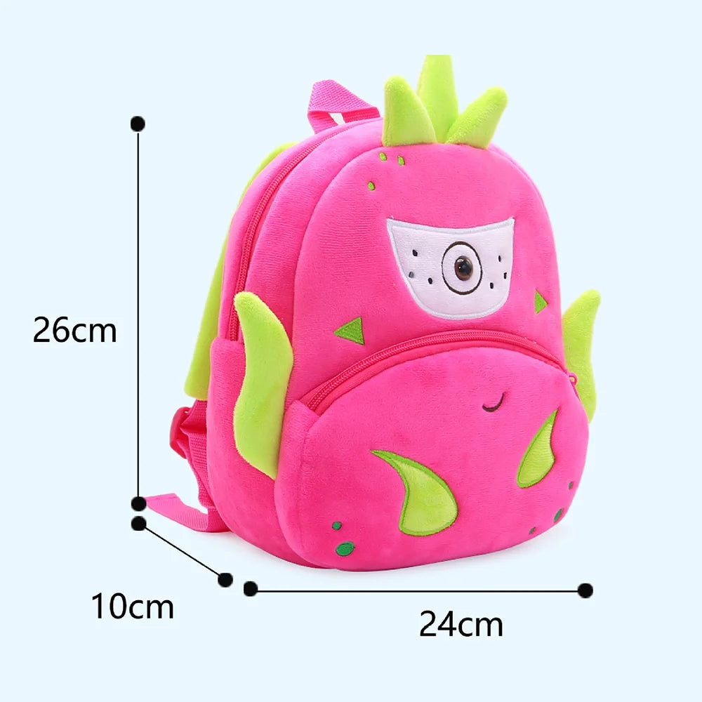 Children Strawberry School Backpack Designer Girl Boys Backpack Toddler Kids School Bags Kindergarten Cartoon Fruit Bag Mochilas
