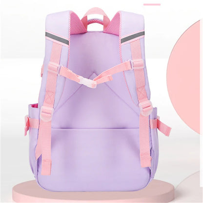 Children Transparent Cover School Bags Girls Satchel Primary Orthopedic School Backpack Princess Backpack Kids Schoolbag Mochila