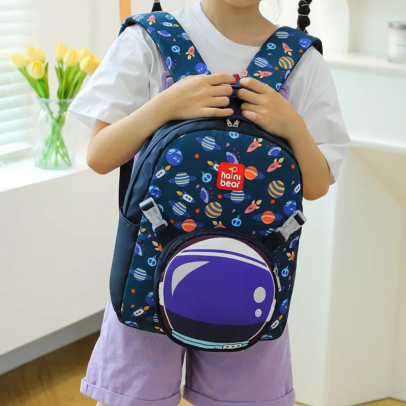 Children's Backpack Boys Go Out To Play Waterproof Small Backpack Ultra-light Kindergarten Cute Cartoon Printed Schoolbag
