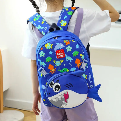 Children's Backpack Boys Go Out To Play Waterproof Small Backpack Ultra-light Kindergarten Cute Cartoon Printed Schoolbag