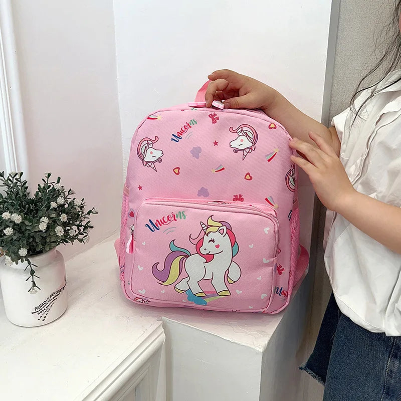 Children's Backpack Cute Cartoon Unicorn Girl Backpack Ultralight Kindergarten Schoolbag Pink Princess Bag Back-to-school Gift