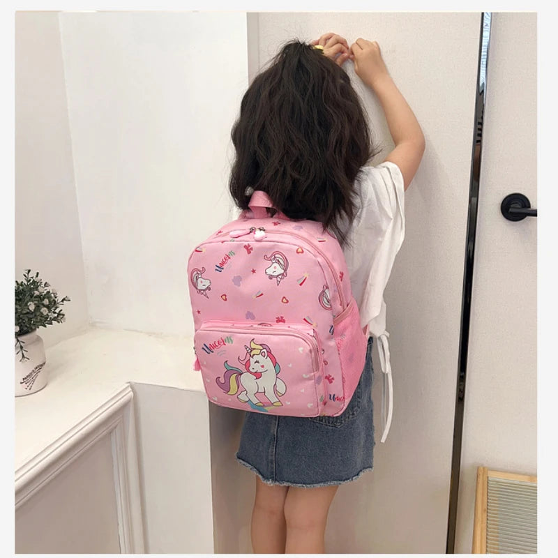 Children's Backpack Cute Cartoon Unicorn Girl Backpack Ultralight Kindergarten Schoolbag Pink Princess Bag Back-to-school Gift