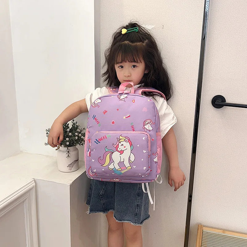 Children's Backpack Cute Cartoon Unicorn Girl Backpack Ultralight Kindergarten Schoolbag Pink Princess Bag Back-to-school Gift