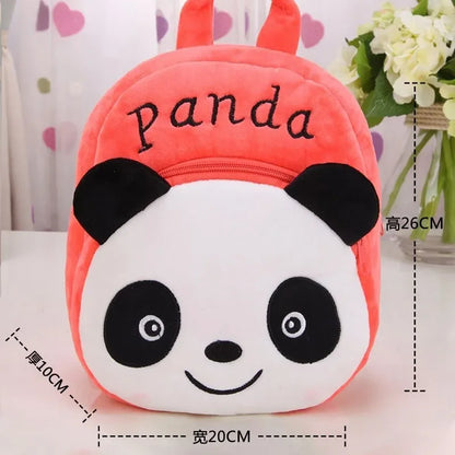 Children's Backpack Plush Embroidery Small Schoolbag Cartoon 1-6 Years Old Toddler Backpack Preschool Baby Daily Bag Travel Bag