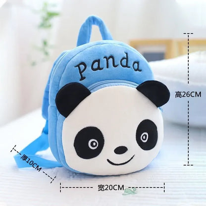 Children's Backpack Plush Embroidery Small Schoolbag Cartoon 1-6 Years Old Toddler Backpack Preschool Baby Daily Bag Travel Bag