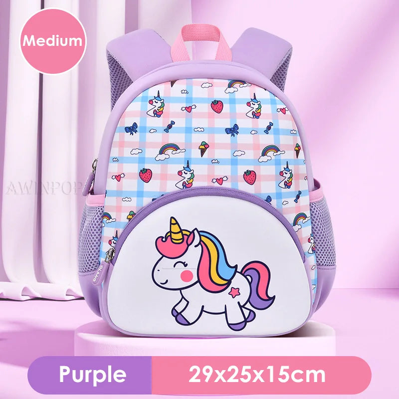 Children's School Bag Fashion Unicorn Design Toddler Girls School Backpack Primary Student Schoolbag Mochila Escolar Niña Gift