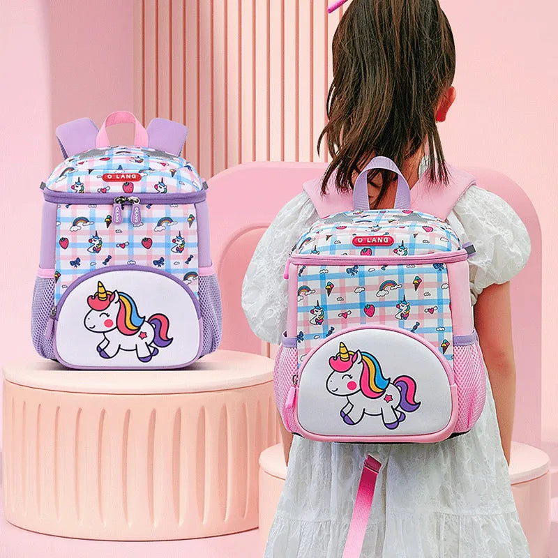 Children's School Bag Fashion Unicorn Design Toddler Girls School Backpack Primary Student Schoolbag Mochila Escolar Niña Gift