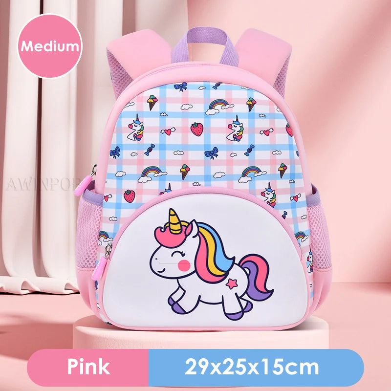 Children's School Bag Fashion Unicorn Design Toddler Girls School Backpack Primary Student Schoolbag Mochila Escolar Niña Gift