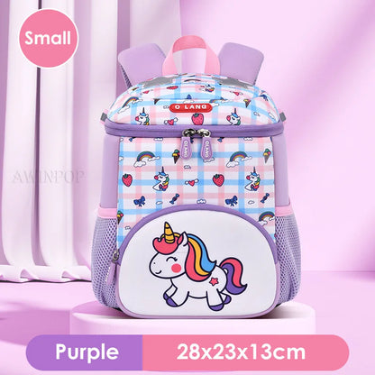 Children's School Bag Fashion Unicorn Design Toddler Girls School Backpack Primary Student Schoolbag Mochila Escolar Niña Gift