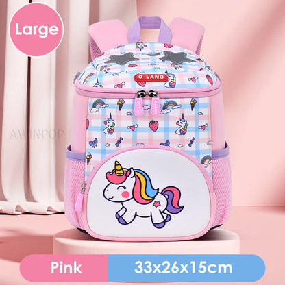Children's School Bag Fashion Unicorn Design Toddler Girls School Backpack Primary Student Schoolbag Mochila Escolar Niña Gift