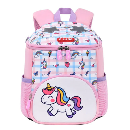 Children's School Bag Fashion Unicorn Design Toddler Girls School Backpack Primary Student Schoolbag Mochila Escolar Niña Gift