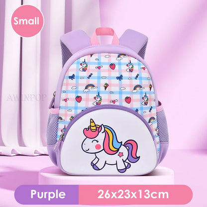 Children's School Bag Fashion Unicorn Design Toddler Girls School Backpack Primary Student Schoolbag Mochila Escolar Niña Gift