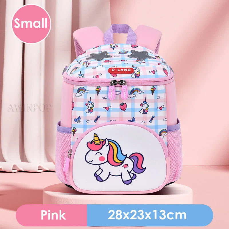 Children's School Bag Fashion Unicorn Design Toddler Girls School Backpack Primary Student Schoolbag Mochila Escolar Niña Gift