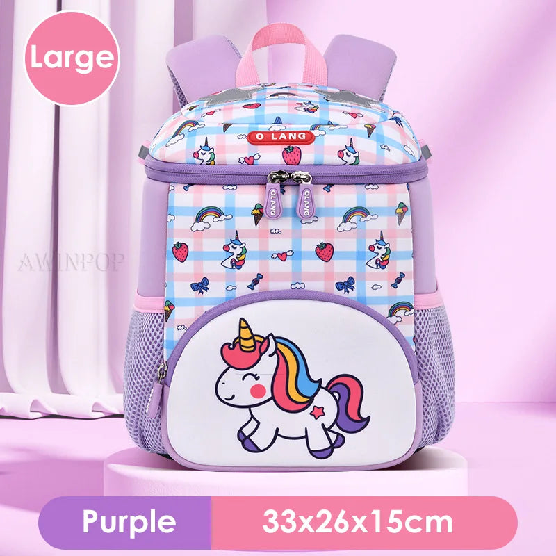 Children's School Bag Fashion Unicorn Design Toddler Girls School Backpack Primary Student Schoolbag Mochila Escolar Niña Gift