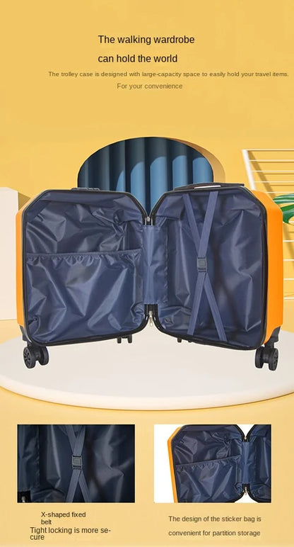 Children's luggage, universal wheel travel box, internet famous trolley box, cute cartoon gift box