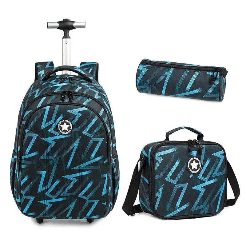 Children school Rolling Backpack Bag School Wheeled Backpack for girls SchooTrolley Bag Wheels Kids Travel luggage Trolley Bags