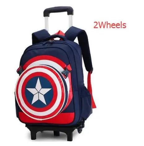 Children school wheeled backpack Mochilas kids School trolley bag for boys school bag with wheels School Rolling backpack Bags