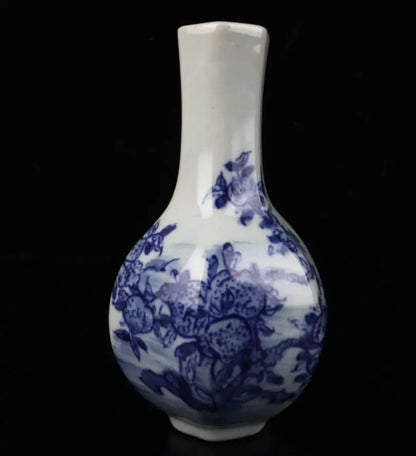 China Blue and white ceramic six parties vase crafts statue