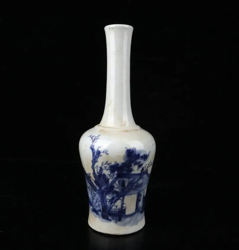 China Blue and white ceramic vase crafts statue