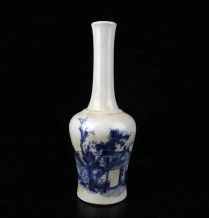 China Blue and white ceramic vase crafts statue
