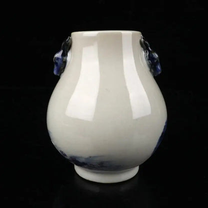 China Blue and white ceramic vase small crafts statue