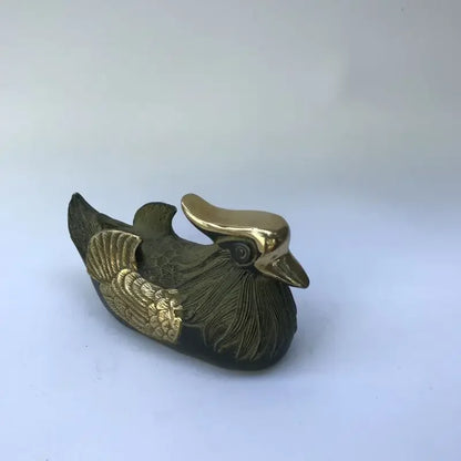 China Brass Archaize Mandarin Duck Crafts Statue A Pair
