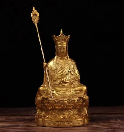 China Brass Ksitigarbha Crafts Buddhism Statue