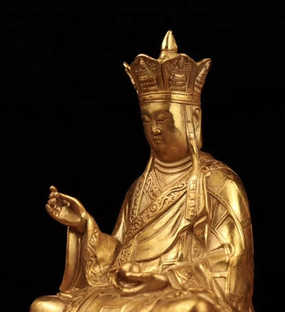 China Brass Ksitigarbha Crafts Buddhism Statue