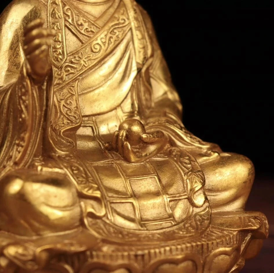 China Brass Ksitigarbha Crafts Buddhism Statue