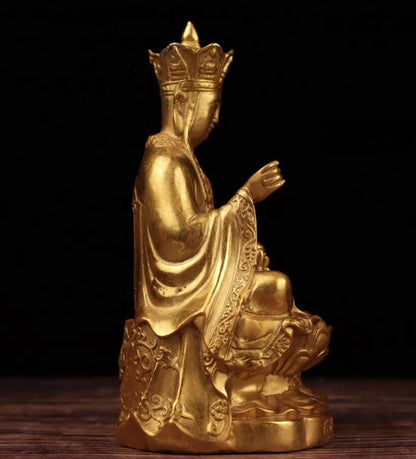 China Brass Ksitigarbha Crafts Buddhism Statue