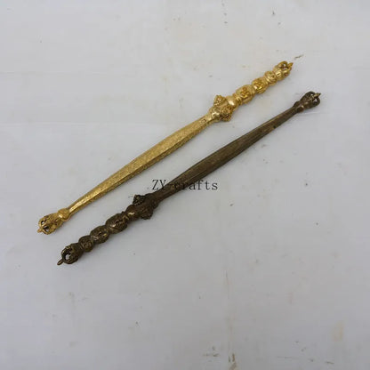 China Buddhism Brass Exorcism Vajra Pestle Crafts Statue