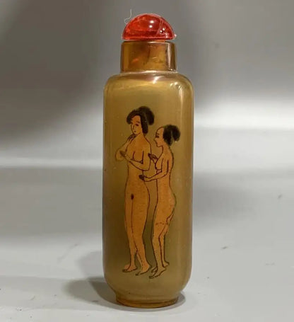 China Coloured glaze Snuff bottles crafts statue
