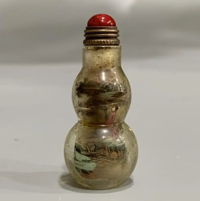 China Coloured glaze Snuff bottles crafts statue