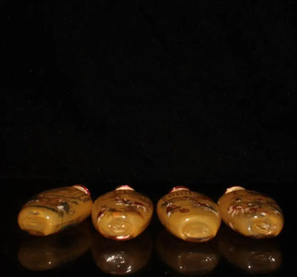 China Coloured glaze snuff bottle A set