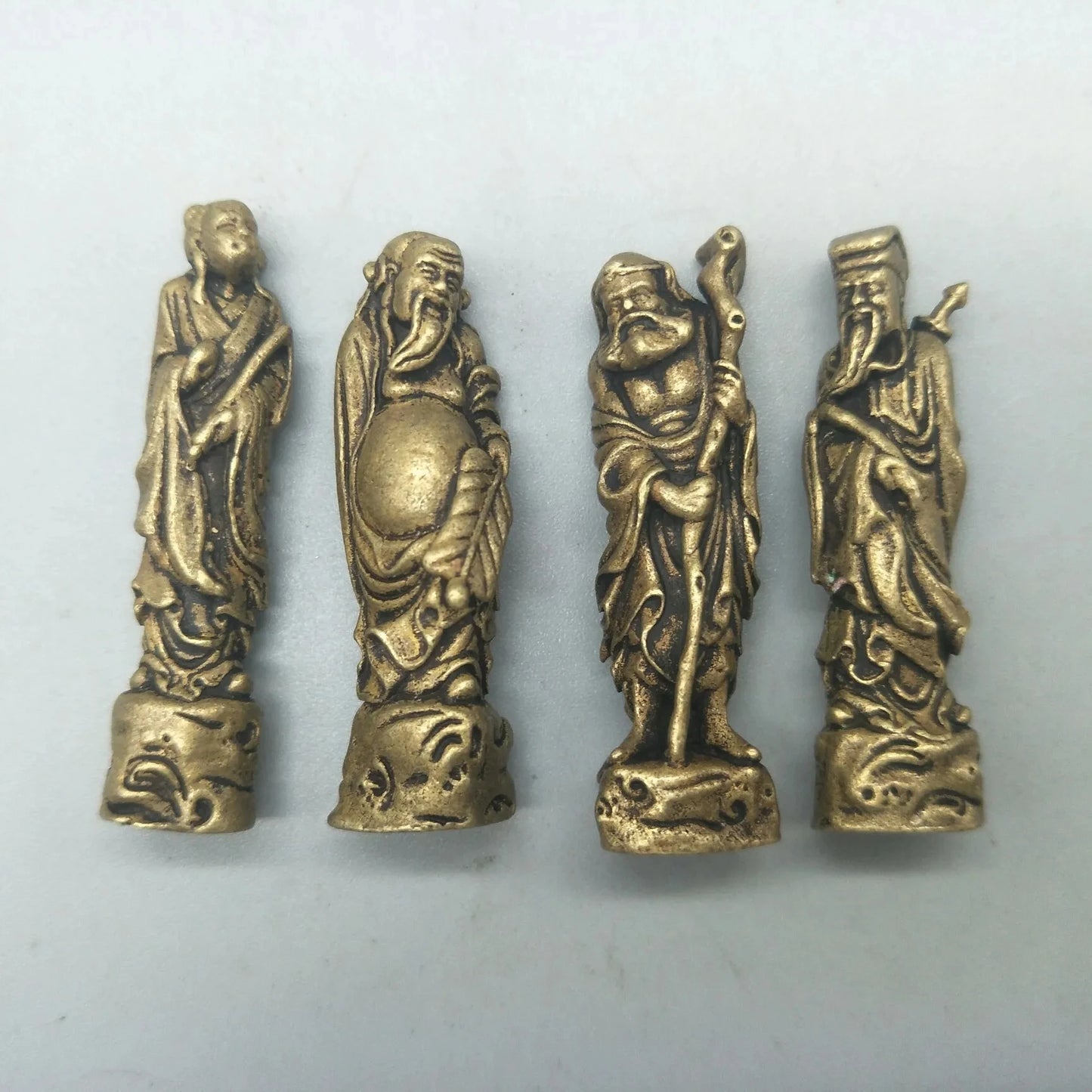 China Elaboration Brass Sculpture" The Eight Immortals " Metal Handicraft Home Decoration