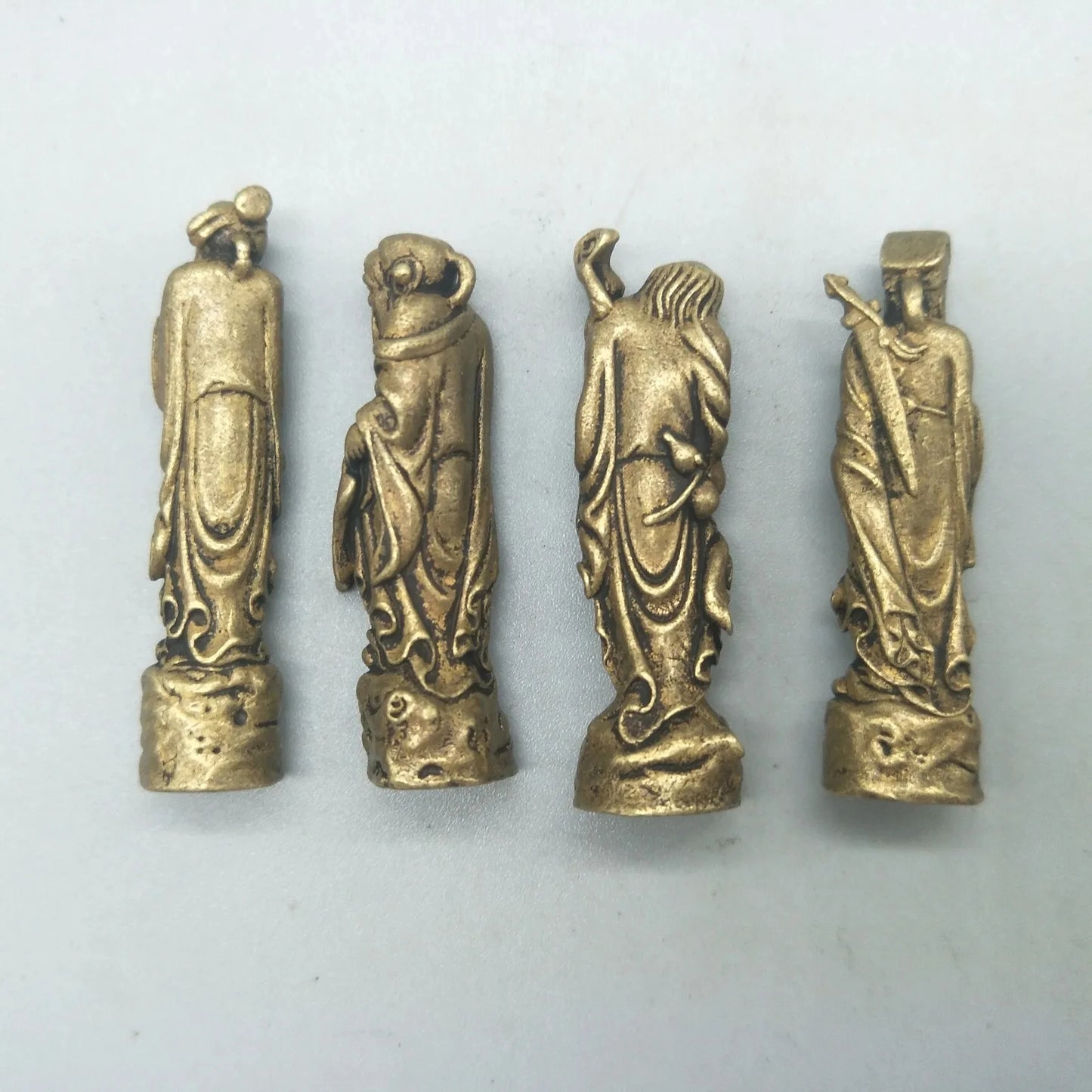 China Elaboration Brass Sculpture" The Eight Immortals " Metal Handicraft Home Decoration