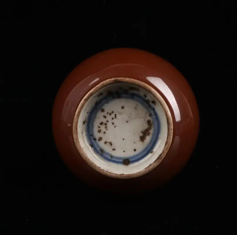China Gold Brown Glaze ceramic vase crafts statue