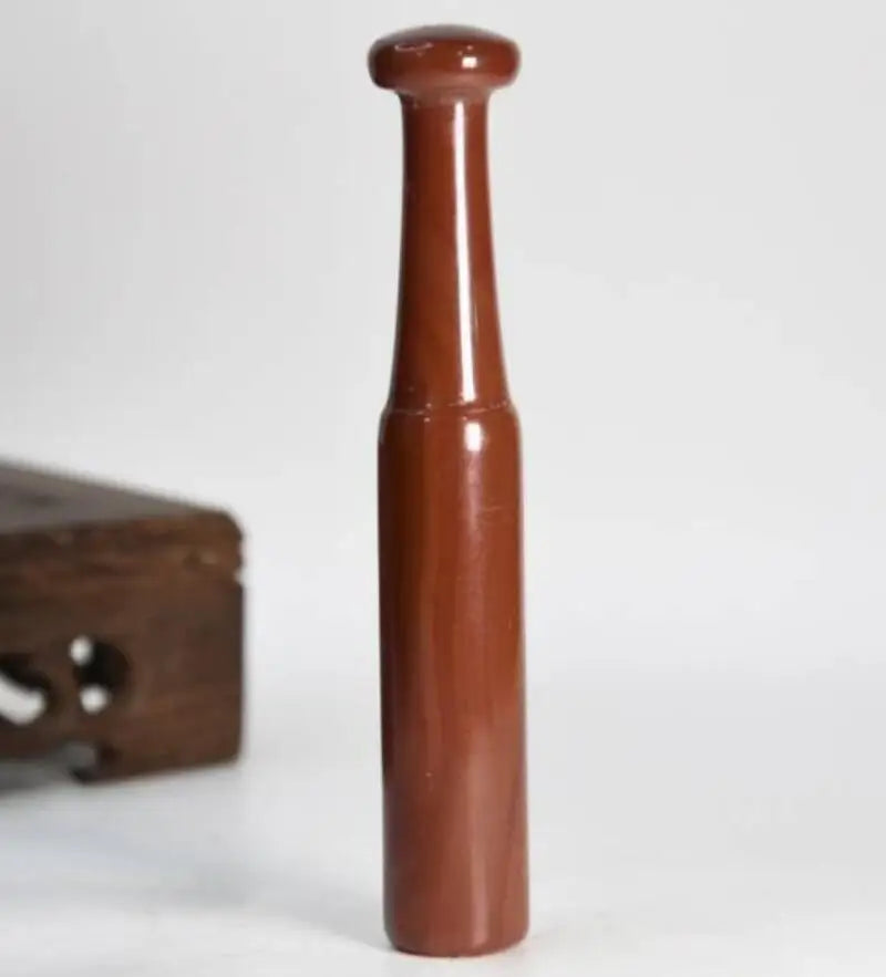 China Handmade Sculpture White agate Red agate Cigarette holder