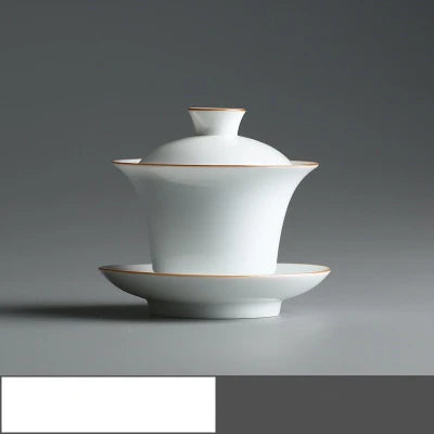 China Jingdezhen city porcelain gaiwan handpainted under glaze tureen covered bowl with saucer on sales 180ml free shipping new